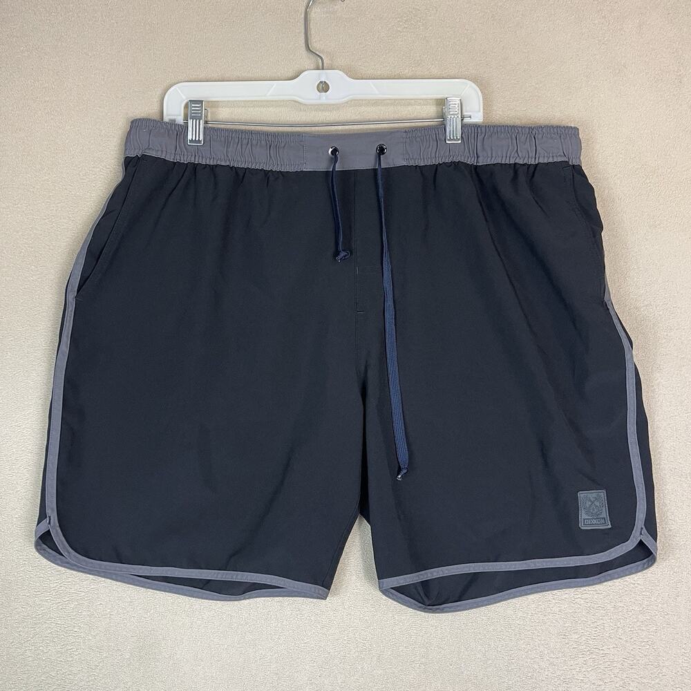Dixxon Flannel Co Board Short Mens 2X Black Drawstring‎ Waist Linerless Regular